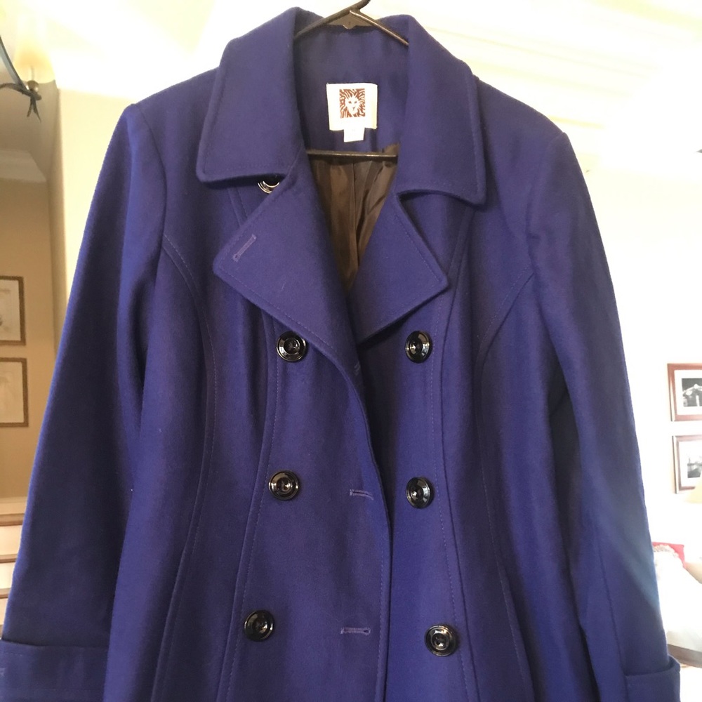 Beautiful bold wool pea coat